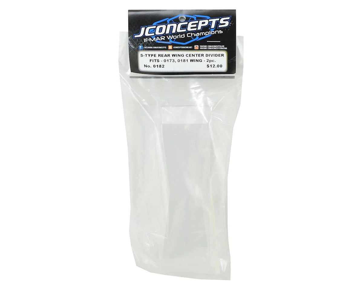 JConcepts "Aero" S-Type Rear Wing Center Divider (2) - Iron City RC Hobbies