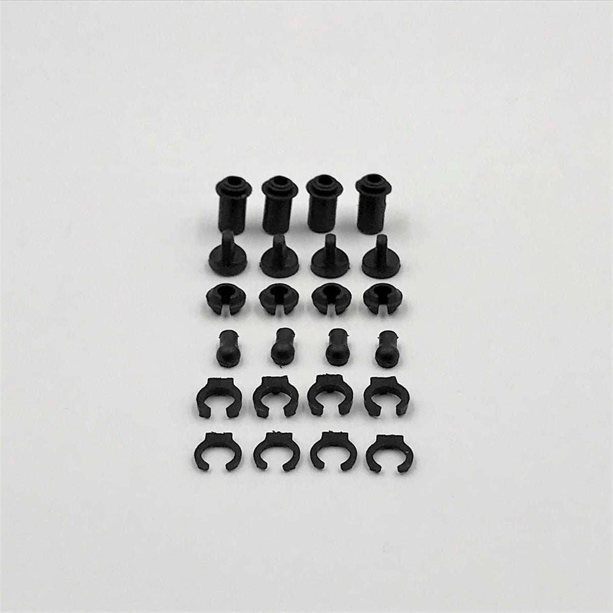 1RC Shock Plastic Parts, 1/18 Mid, Spr, EDM, LM (4) - Iron City RC Hobbies
