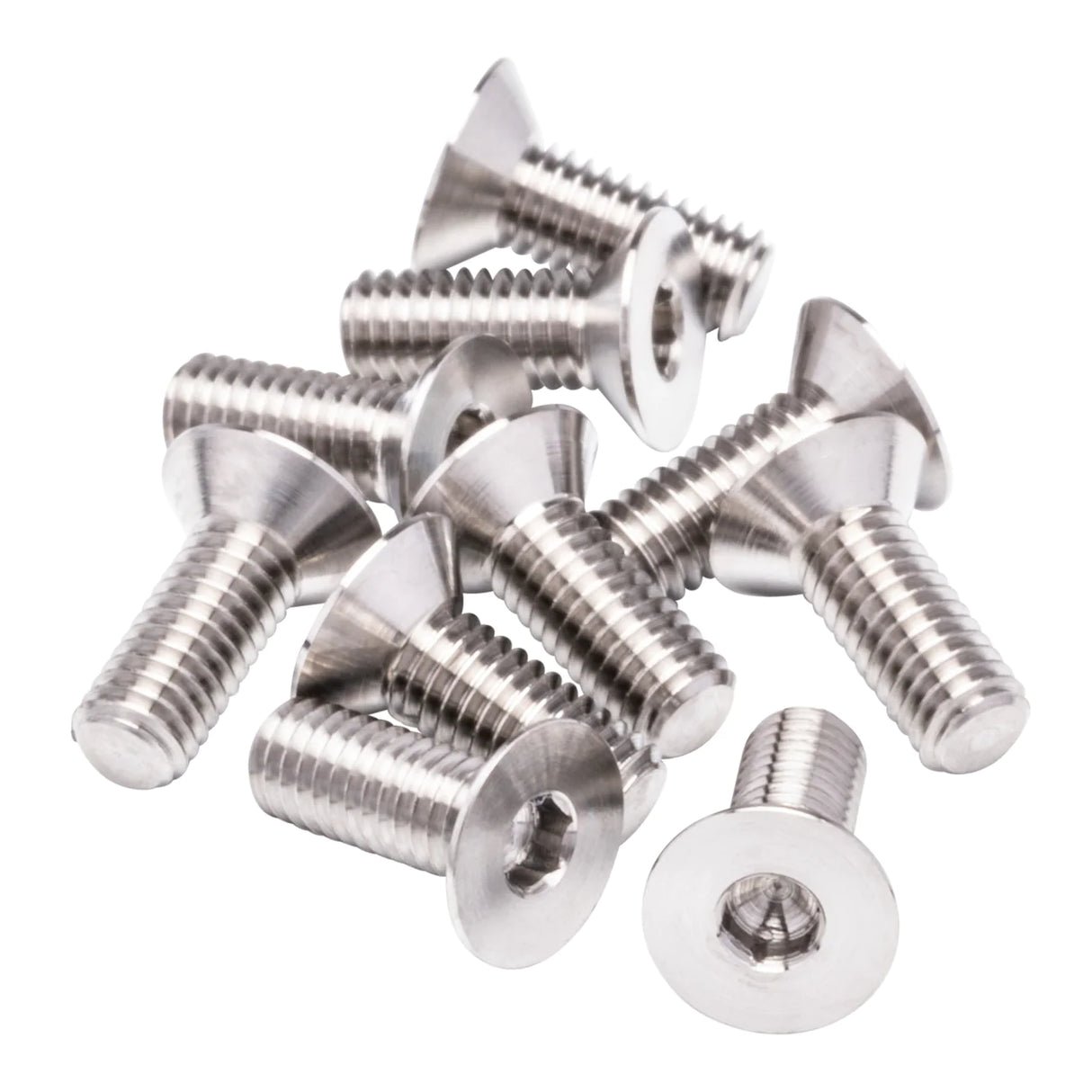 1up Racing Pro Duty Titanium Screws -Flat Head- M3x8 (10pcs) - Iron City RC Hobbies