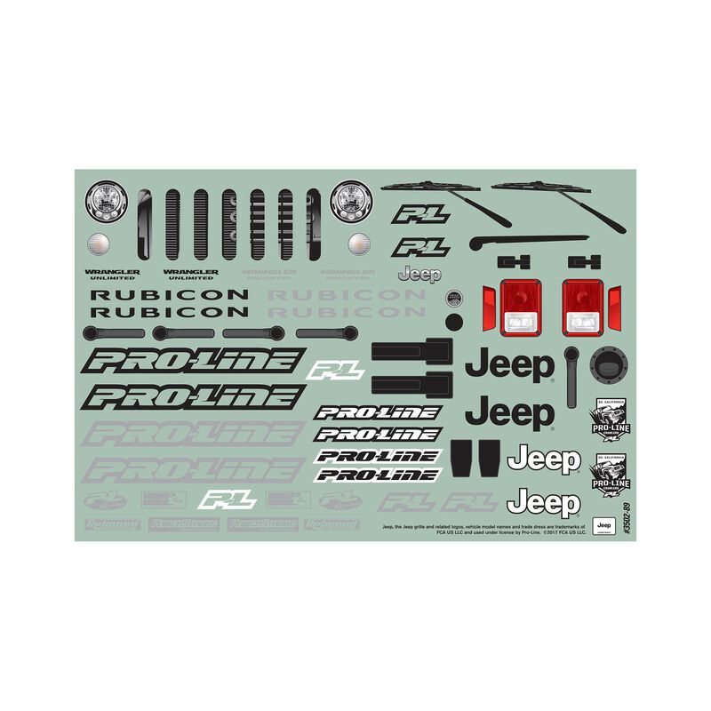 Pro-Line 1/10 Jeep Wrangler Unlimited Rubicon Clear Body 12.8" WB TRX-4 - Iron City RC Hobbies
