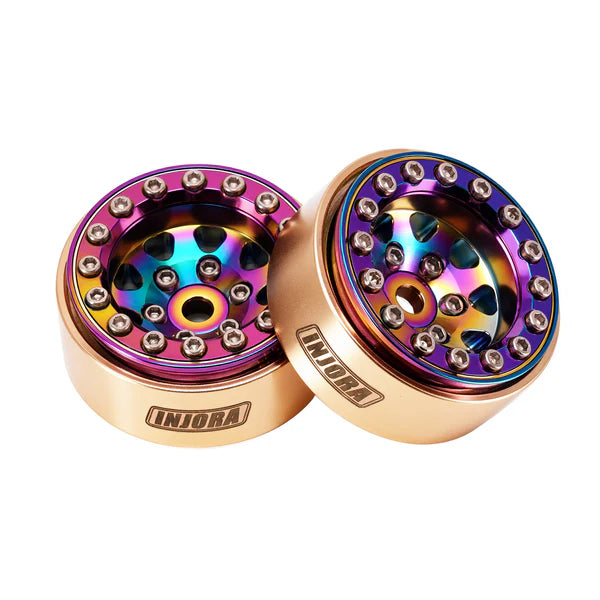 INJORA 1.0" Brass -3.75mm Offset Wheels for Micro Crawlers
