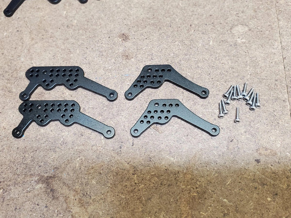 Mofo RC Aluminum Suspension Threaded Shock plates