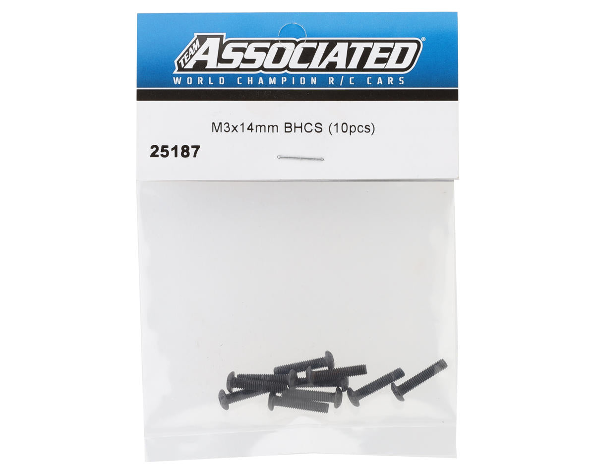 Team Associated 3x14mm Button Head Hex Screw (10) - Iron City RC Hobbies