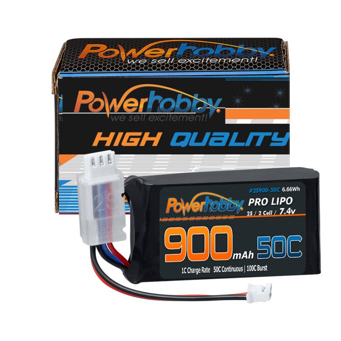 Powerhobby 900mAh 50C 7.4 2S - Iron City RC Hobbies