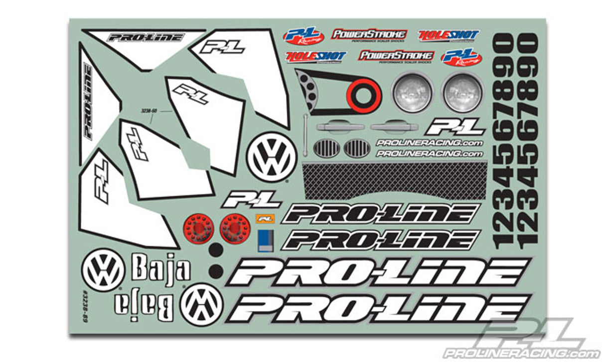 Pro-Line Volkswagen Full Fender Baja Bug Body (Clear) (Slash/Slash 4x4) - Iron City RC Hobbies