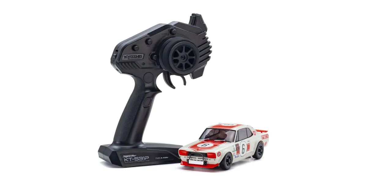MINI-Z AWD NISSAN SKYLINE 2000GT-R (KPGC10) Racing 1972 #6 Red - Iron City RC Hobbies