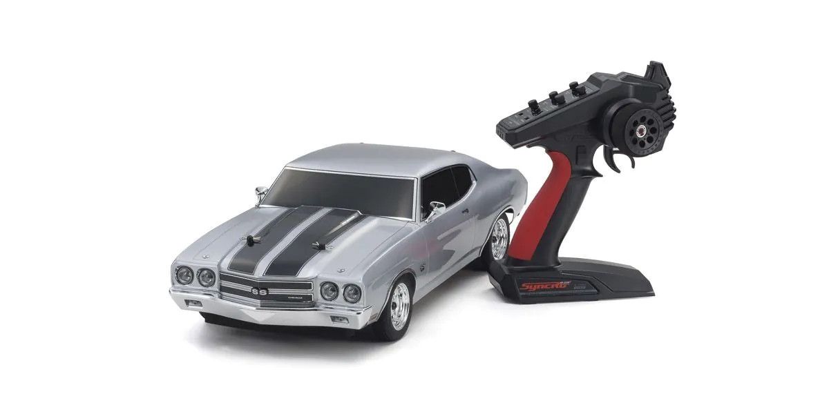 Kyosho 1/10 Scale Radio Controlled Electric Powered 4WD FAZER Mk2 FZ02L Series Readyset 1970 Chevy® Chevelle® SS™ 454 LS6 Cortez Silver - Iron City RC Hobbies