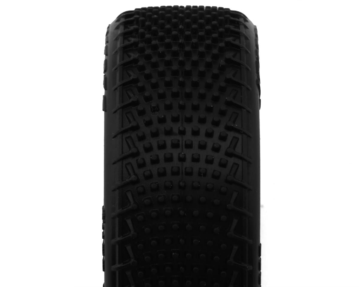 JConcepts Mini-B Fuzz Bite Pre-Mounted Front Tires (White) (2) (Pink) - Iron City RC Hobbies