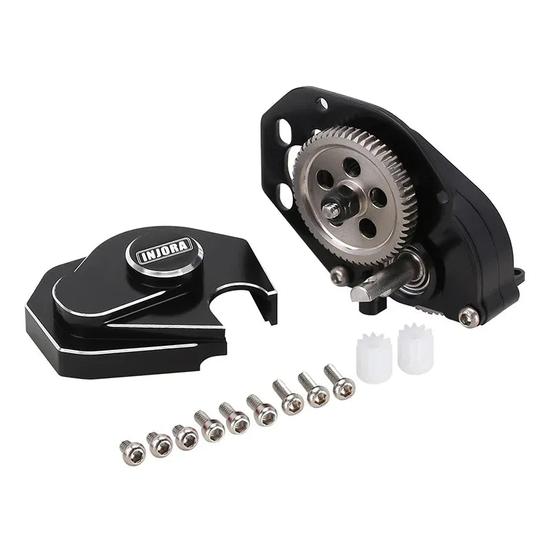 INJORA CNC Aluminum Complete Transmission Gearbox for Axial SCX24 AX24