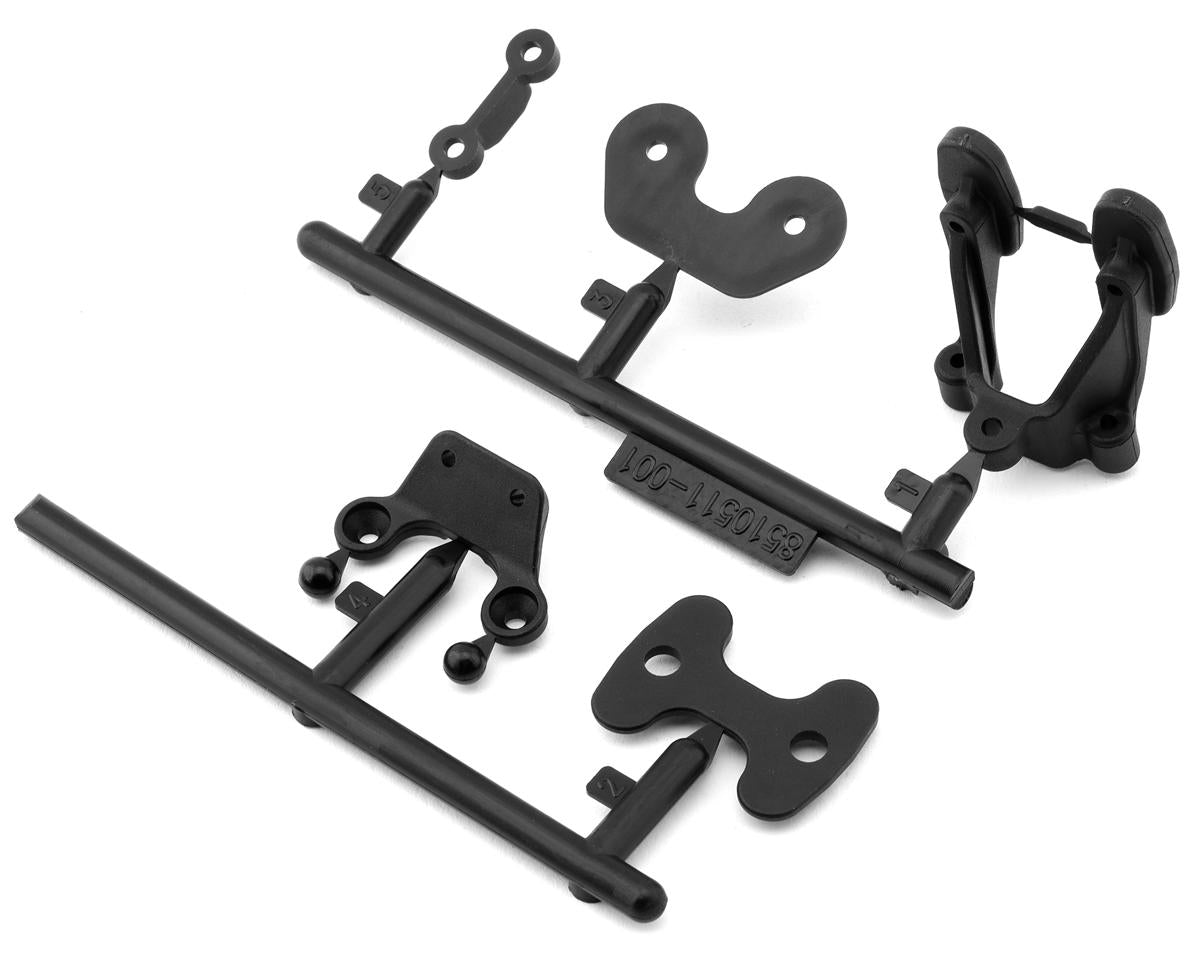 Team Associated RC10B7 Rear Wing & Body Mounts Set - Iron City RC Hobbies