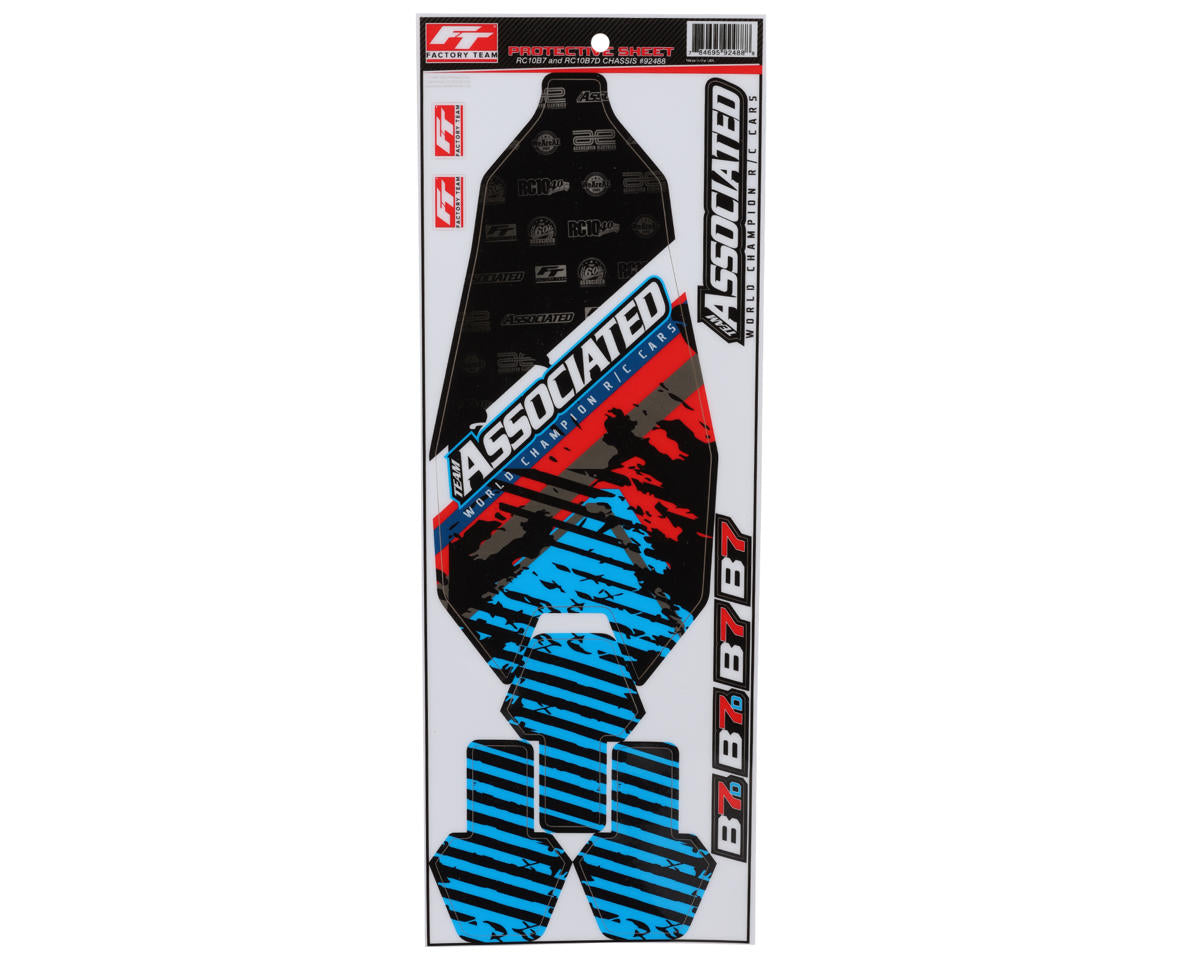 Team Associated RC10B7 Chassis Protective Sheet (1) - Iron City RC Hobbies