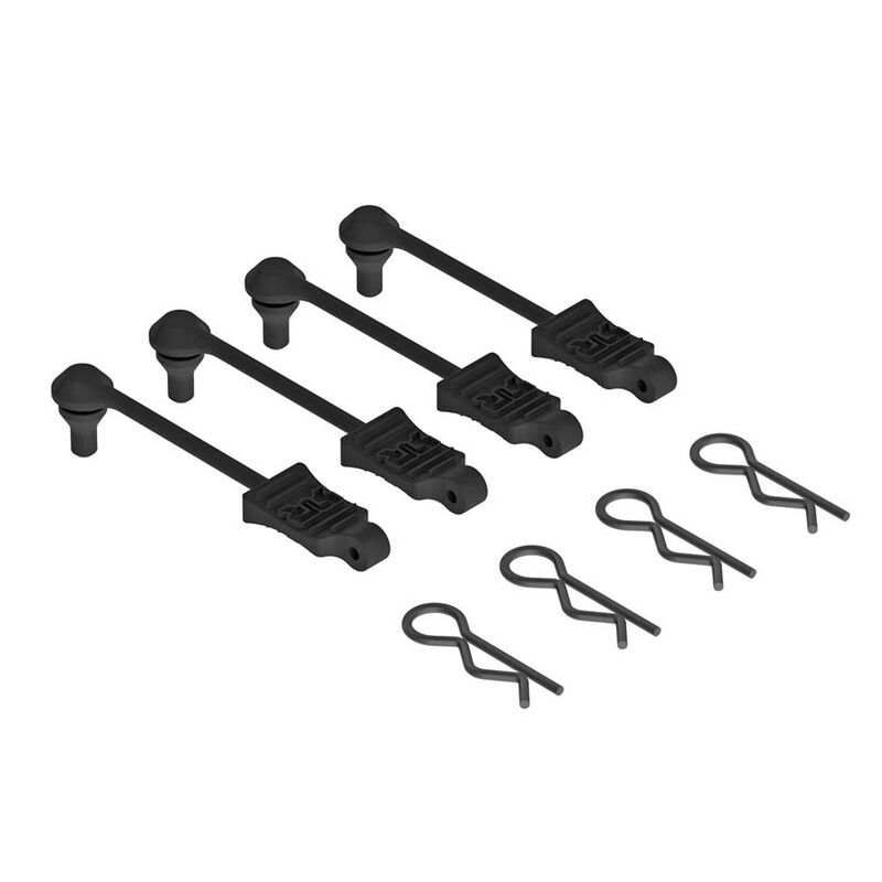ARRMA Body Clip Retainer 1/10 Scale Black (4) - Iron City RC Hobbies