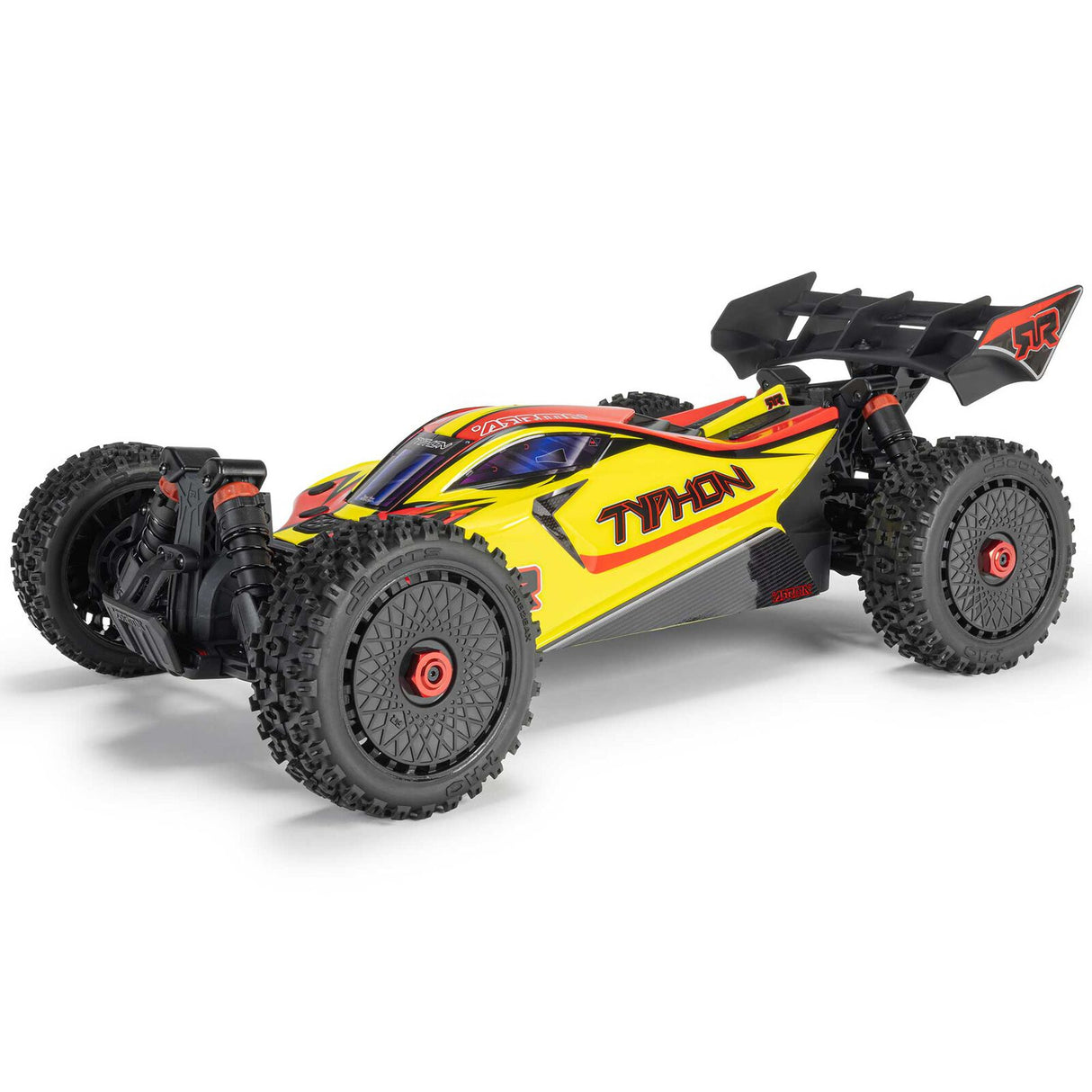 ARRMA 1/8 TYPHON MEGA 665 4X4 RTR Brushed Buggy, Red