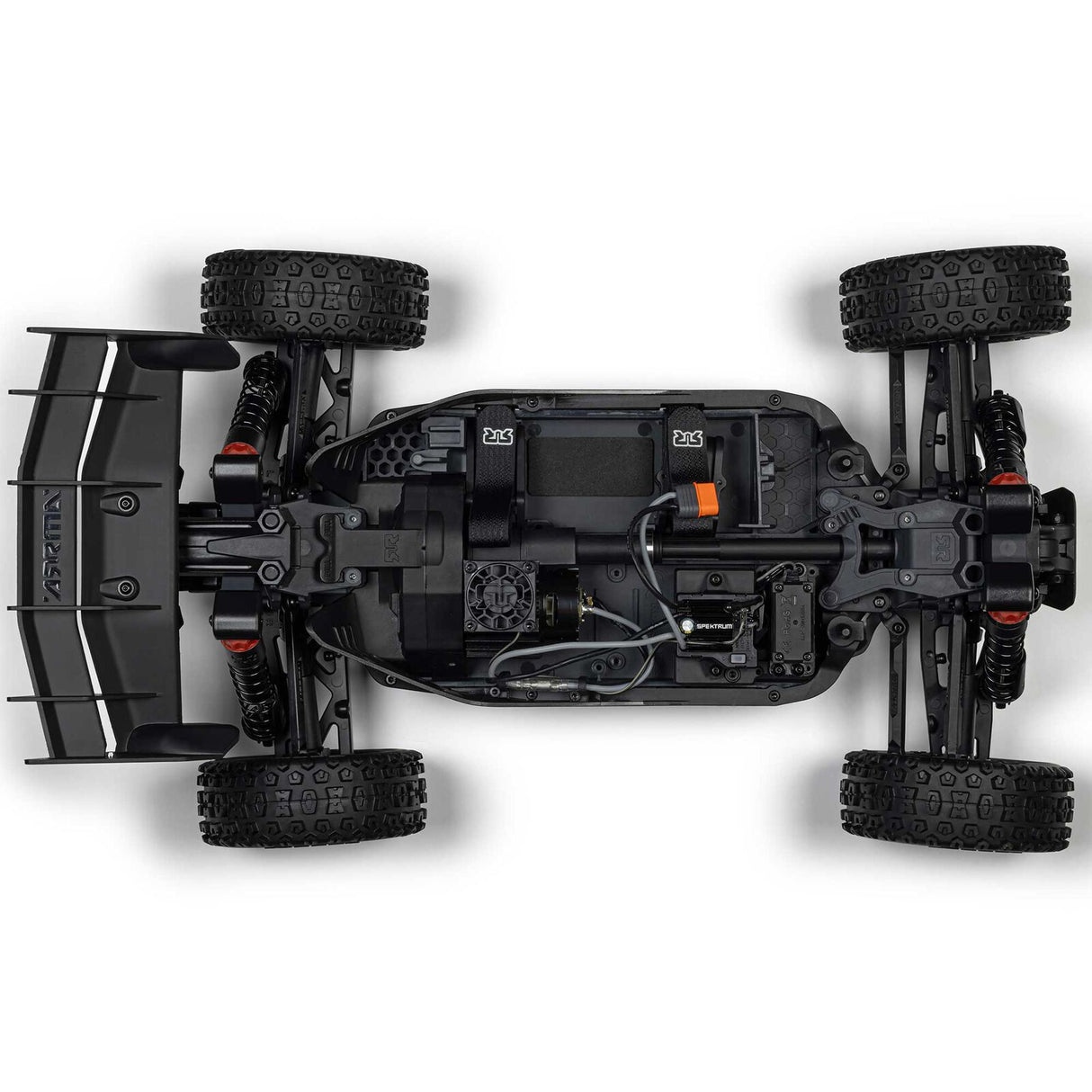 ARRMA 1/8 TYPHON MEGA 665 4X4 RTR Brushed Buggy, Red