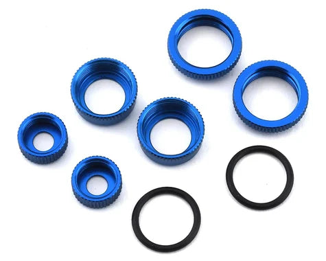 Associated FT Reflex 14B/14T 10mm Aluminum Shock Caps & Collars - Iron City RC Hobbies