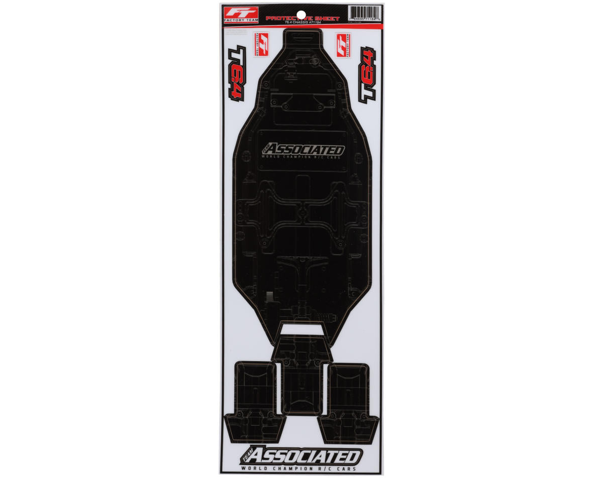 Team Associated RC10T6.4 Factory Team Chassis Protective Sheet (1) - Iron City RC Hobbies