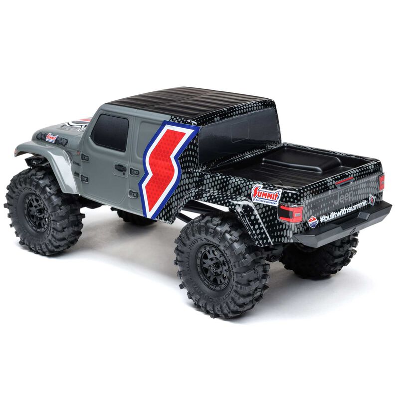 Axial RC 1/24 SCX24 Summit Racing Jeep Gladiator 4X4 Rock Crawler RTR (Battery & Charger Included), Gray