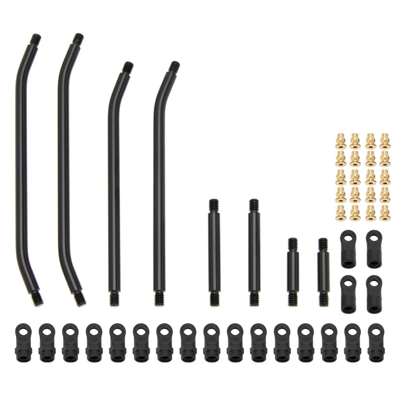 MEUS Racing SCX24 Dead90 Double Bent Links Deadbolt Front Links & 90mm Rear Links for Axial 1/24 SCX24 RC Crawler
