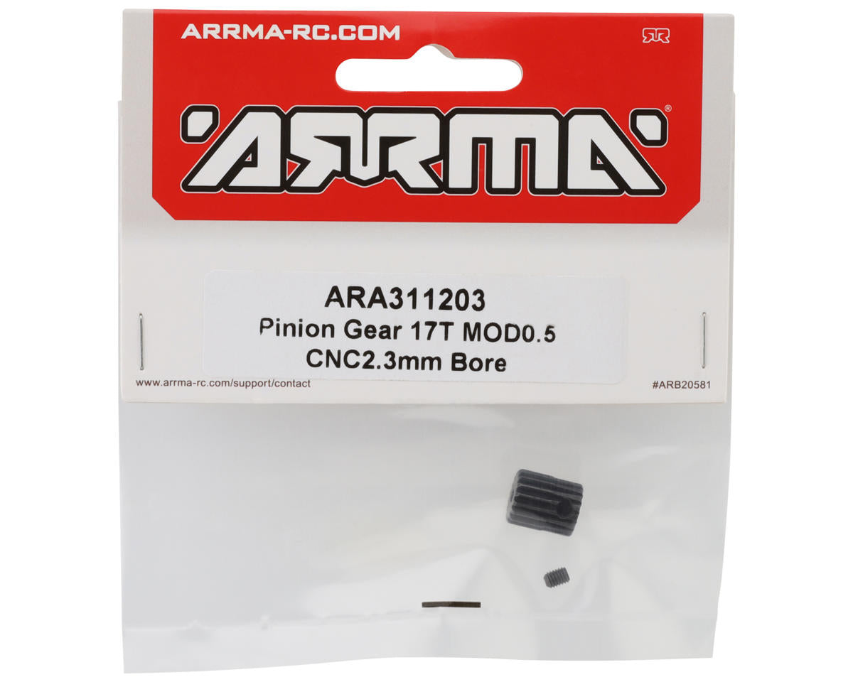 Arrma Mod 0.5 Pinion Gear (2.3mm Bore) (17T) - Iron City RC Hobbies