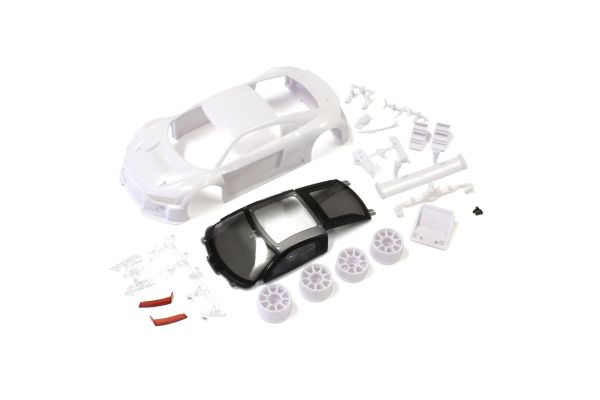 Kyosho Audi R8 LMS 2015 White body set(w/Wheels) - Iron City RC Hobbies