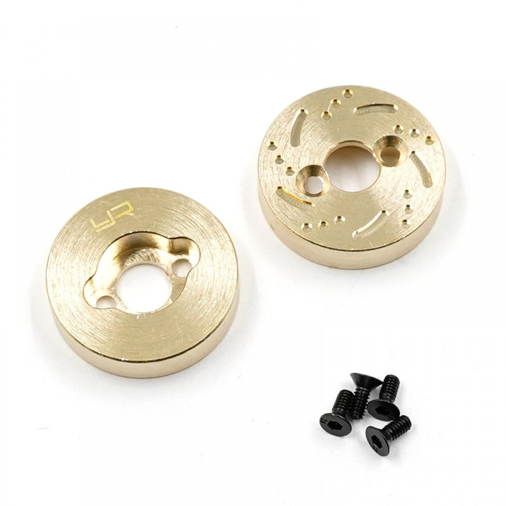 Yeah Racing Brass Rear Axle Weights 13g each Fits TRX-4M - Iron City RC Hobbies