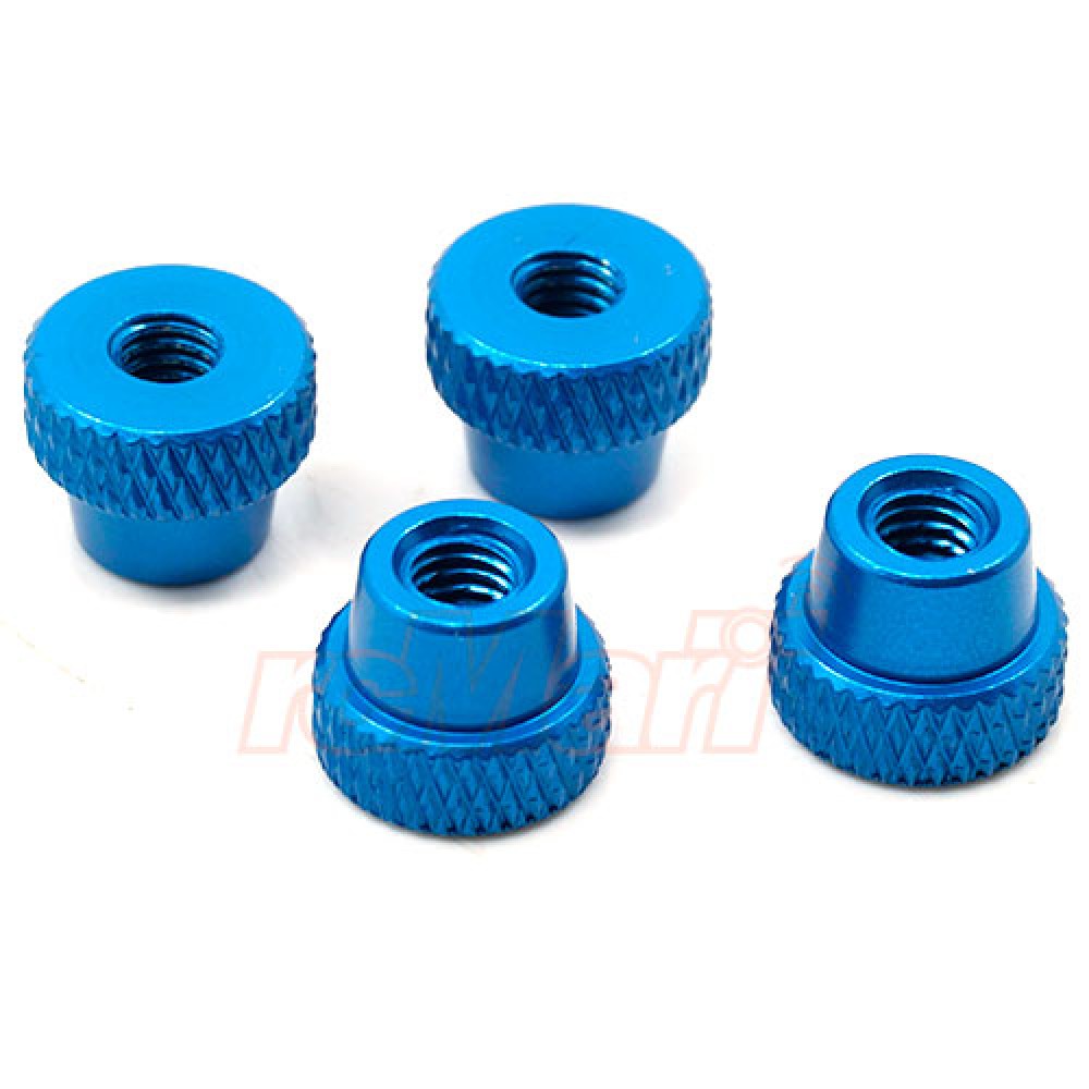 Yeah Racing Car Setup System Lock Nut for YT- 0140 Blue - Iron City RC Hobbies