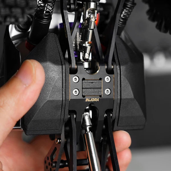 INJORA Black Brass Skid Plate for 1/18 Redcat Ascent-18 APEX
