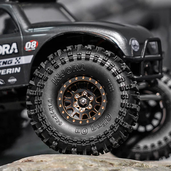 INJORA 1.0" 64*24mm Cling On Tires (T1020) (4)