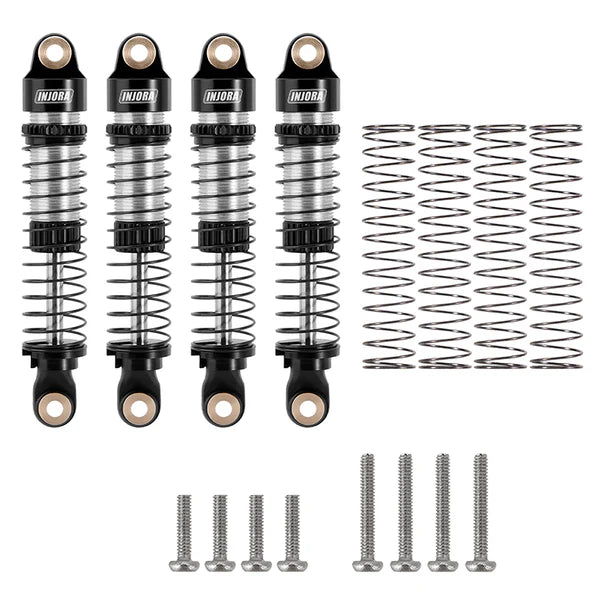 INJORA 53mm Aluminum Threaded Oil Shocks for 1/18 TRX4M (4M-24)