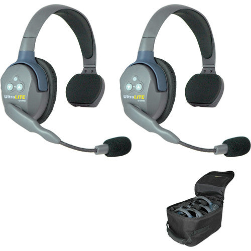 Eartec UltraLITE 2S -Two Person Full Duplex wireless intercom - Iron City RC Hobbies