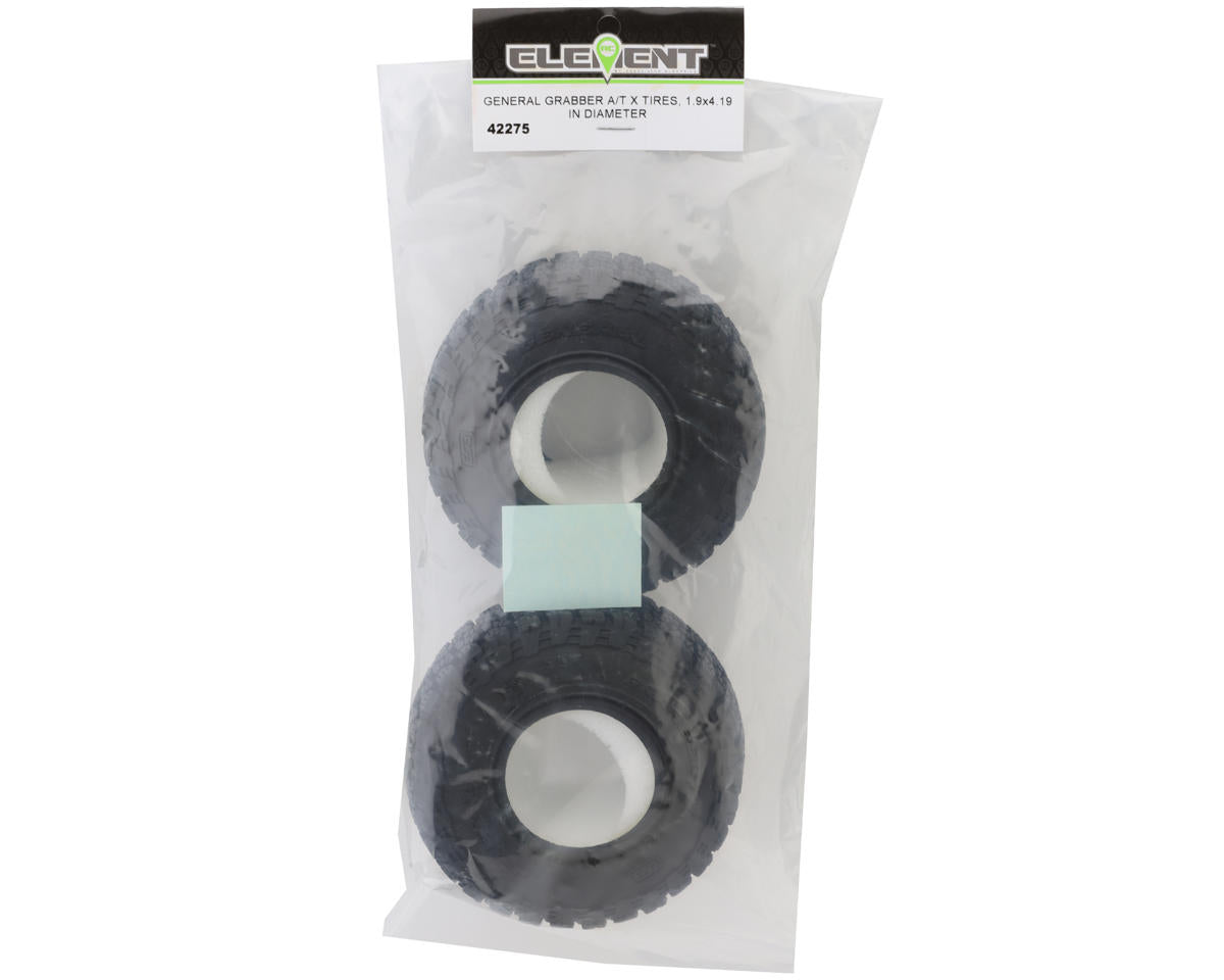 Associated Element RC 1.9x4.19" General Grabber A/T X Tires (2) - Iron City RC Hobbies