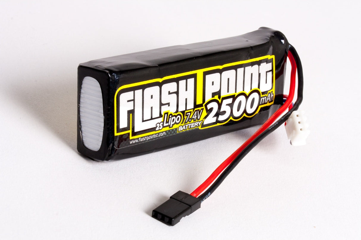 Flash Point LiPo 2500 RX-Pack Flat 7.4V - Iron City RC Hobbies