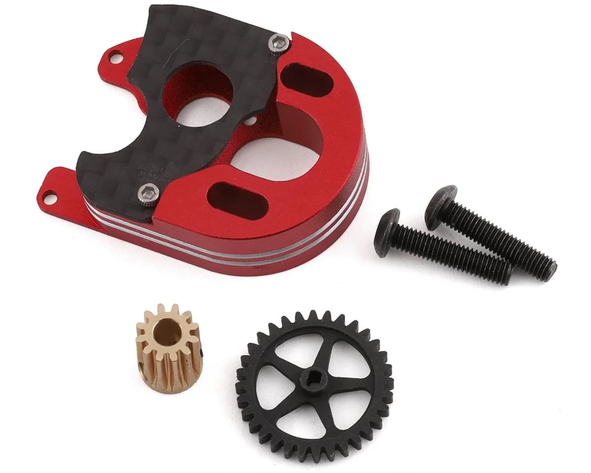 Furitek SCX24 Brushless Gearing Conversion Set (CNC Motor Mount, Spur, & Pinion Gear) - Iron City RC Hobbies