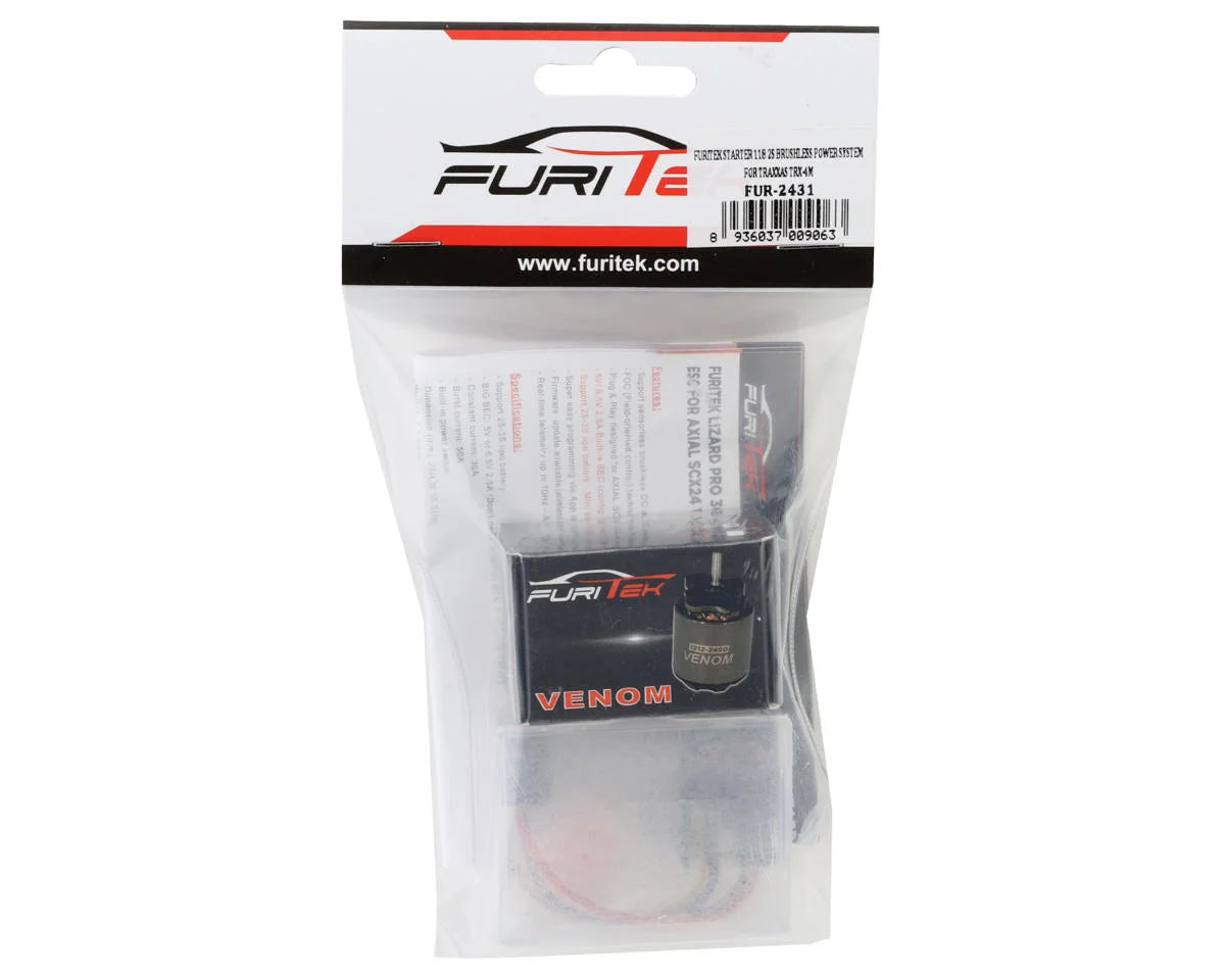Furitek Starter 118 2S Brushless ESC & Venom Motor Combo for Traxxas TRX-4M (3450kV) - Iron City RC Hobbies