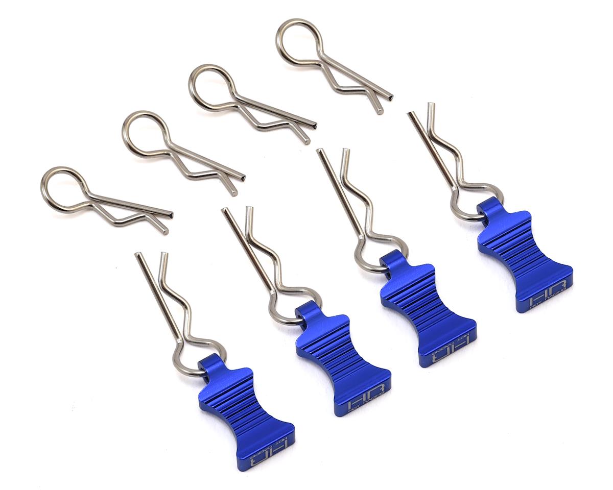 Hot Racing 1/10 Aluminum EZ Pulls w/Body Clips (4) - Iron City RC Hobbies