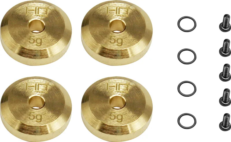 Hot Racing +4mm Steel Axles BRASS WEIGHT scx24 - Iron City RC Hobbies