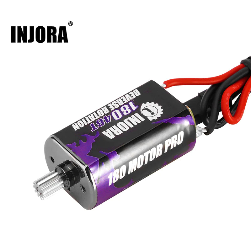 INJORA 180 PRO Brushed 48T Purple Motor with Steel Pinion for 1/18 TRX4M - Iron City RC Hobbies