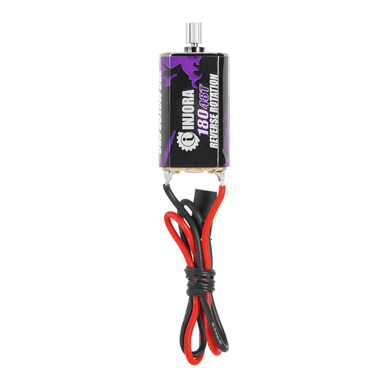 INJORA 180 PRO Brushed 48T Purple Motor with Steel Pinion for 1/18 TRX4M - Iron City RC Hobbies