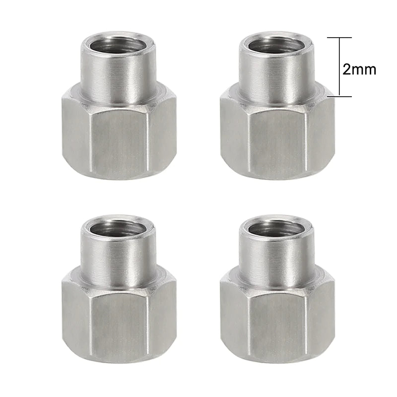 INJORA 4PCS 2mm M2.5 Long Nuts For 1/18 TRX4M - Iron City RC Hobbies