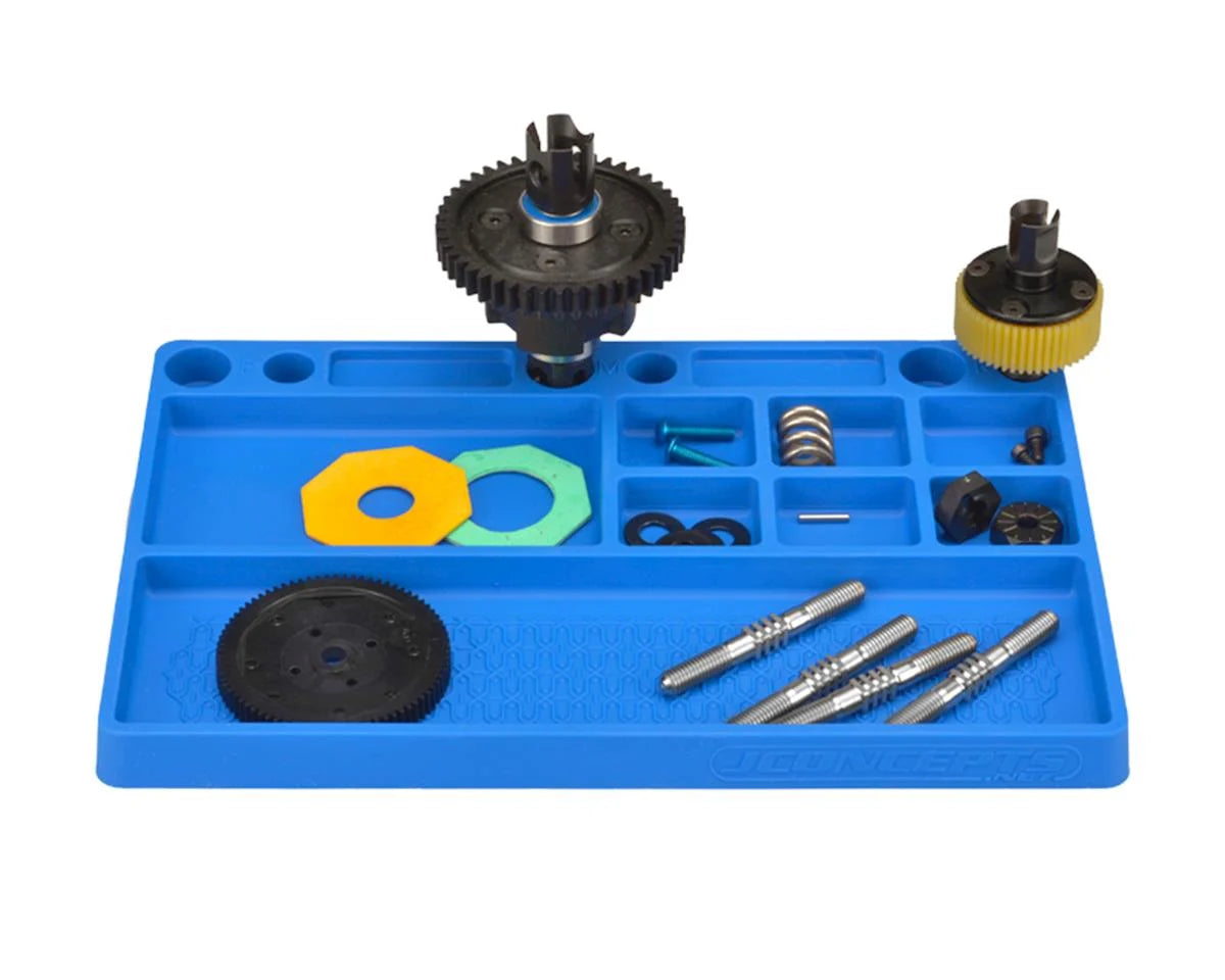 JConcepts Rubber Parts Tray (Blue) - Iron City RC Hobbies