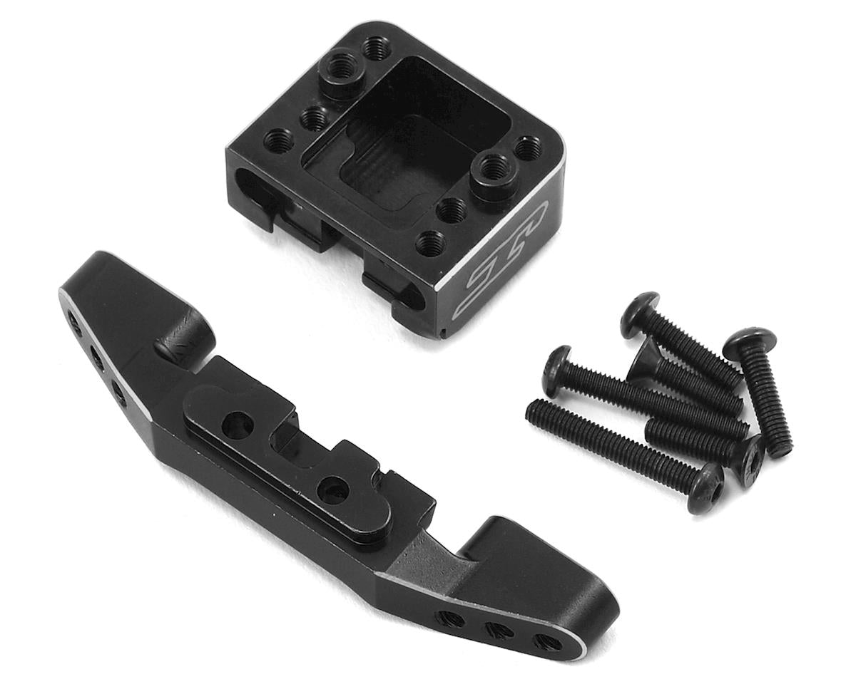 JConcepts B6/B6D Aluminum Front Camber Link Mount Bulkhead (Black) - Iron City RC Hobbies