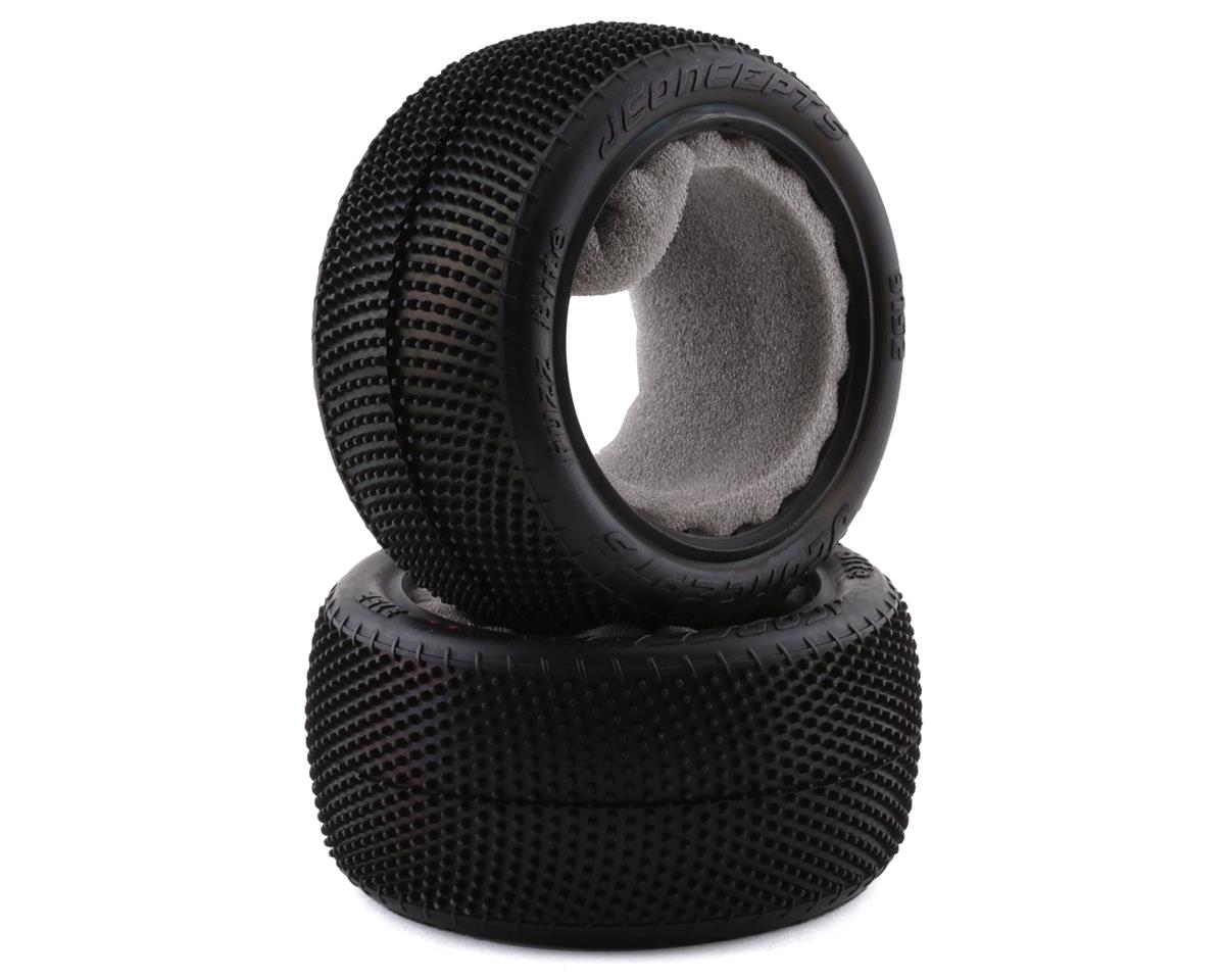 JConcepts Fuzz Bite LP Carpet 2.2" Rear Buggy Tires (2) (Pink) - Iron City RC Hobbies