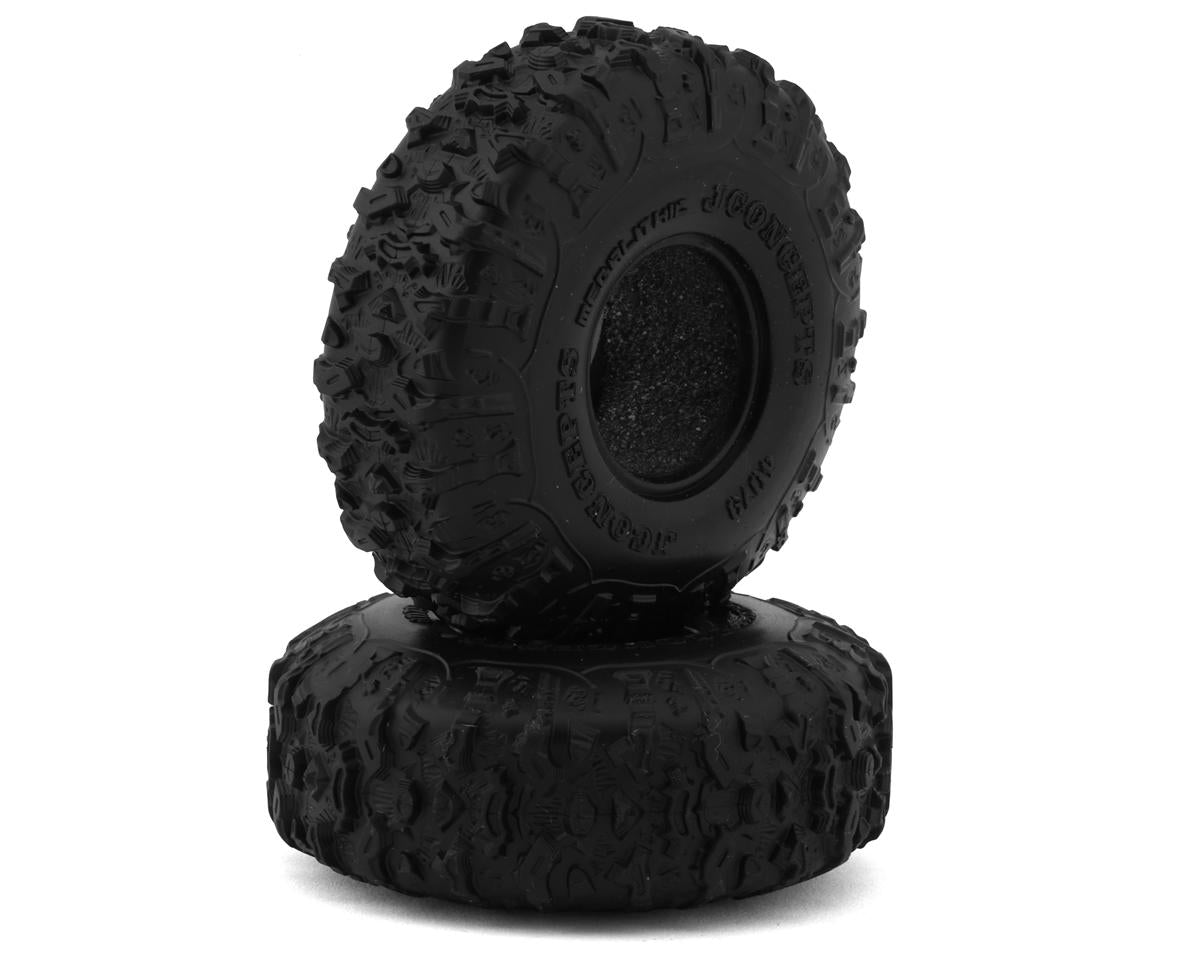 JConcepts Megalithic 1.0" Micro Crawler Tires (2) (63mm OD) (Green) - Iron City RC Hobbies