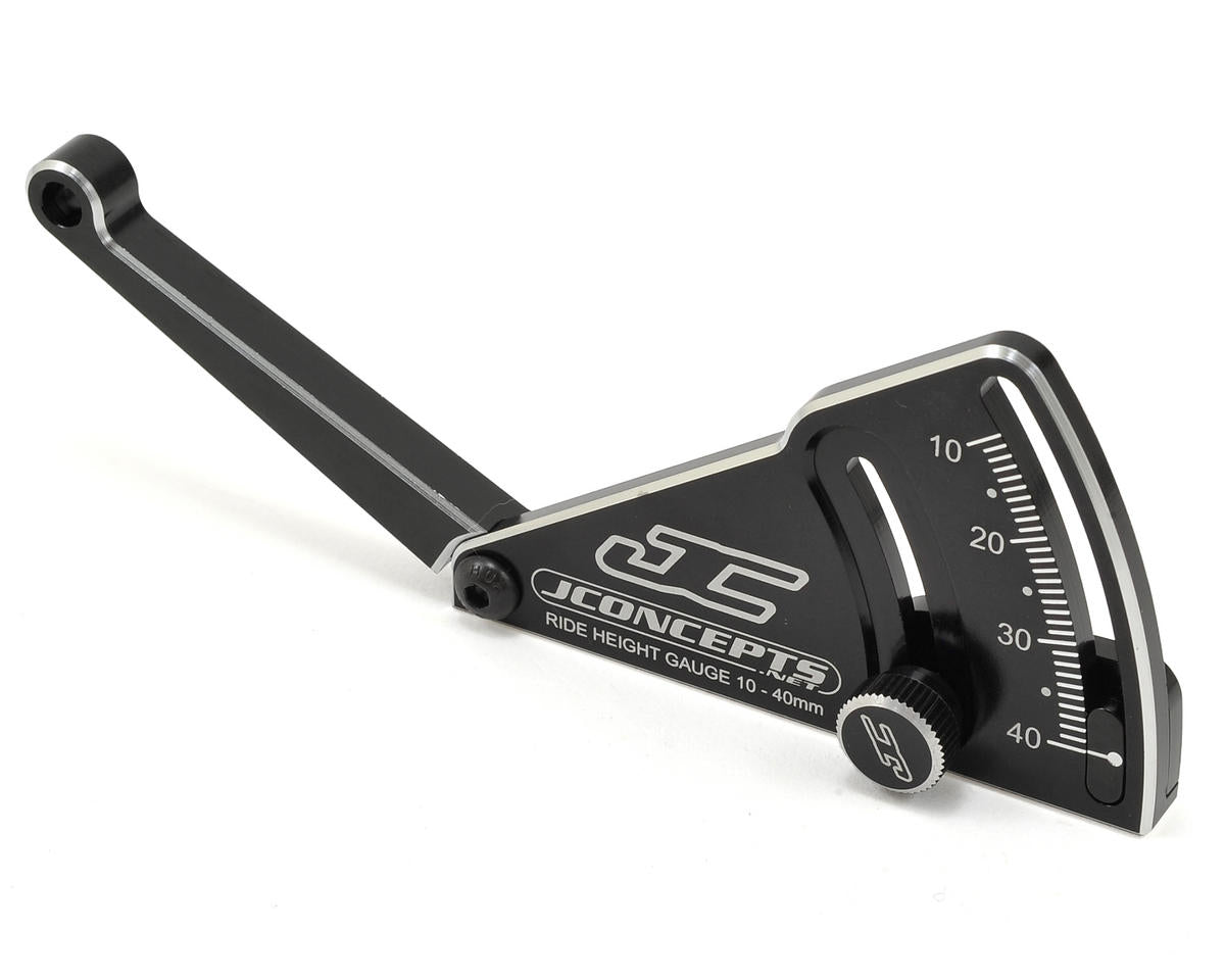 JConcepts Aluminum Ride Height Gauge (10-40mm) (Black) - Iron City RC Hobbies