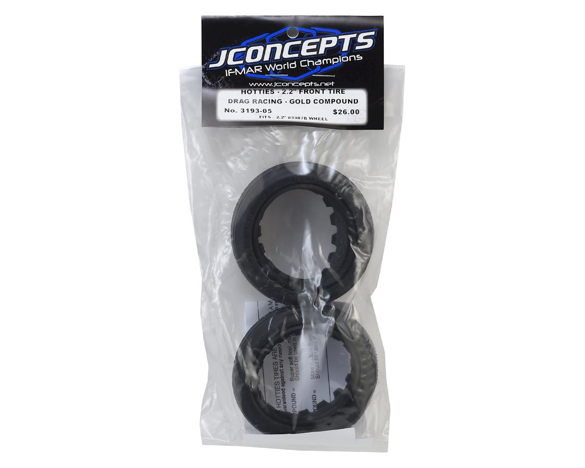 JConcepts Hotties Street Eliminator 2.2" Drag Racing Front Tire (2) (Gold) - Iron City RC Hobbies