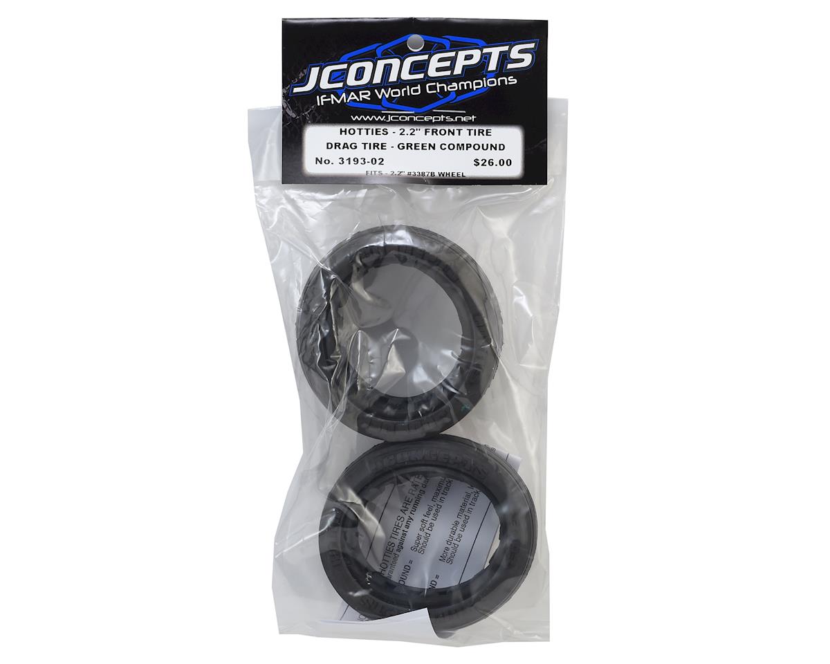 JConcepts Hotties Street Eliminator 2.2" Drag Racing Front Tire (2) (Green) - Iron City RC Hobbies
