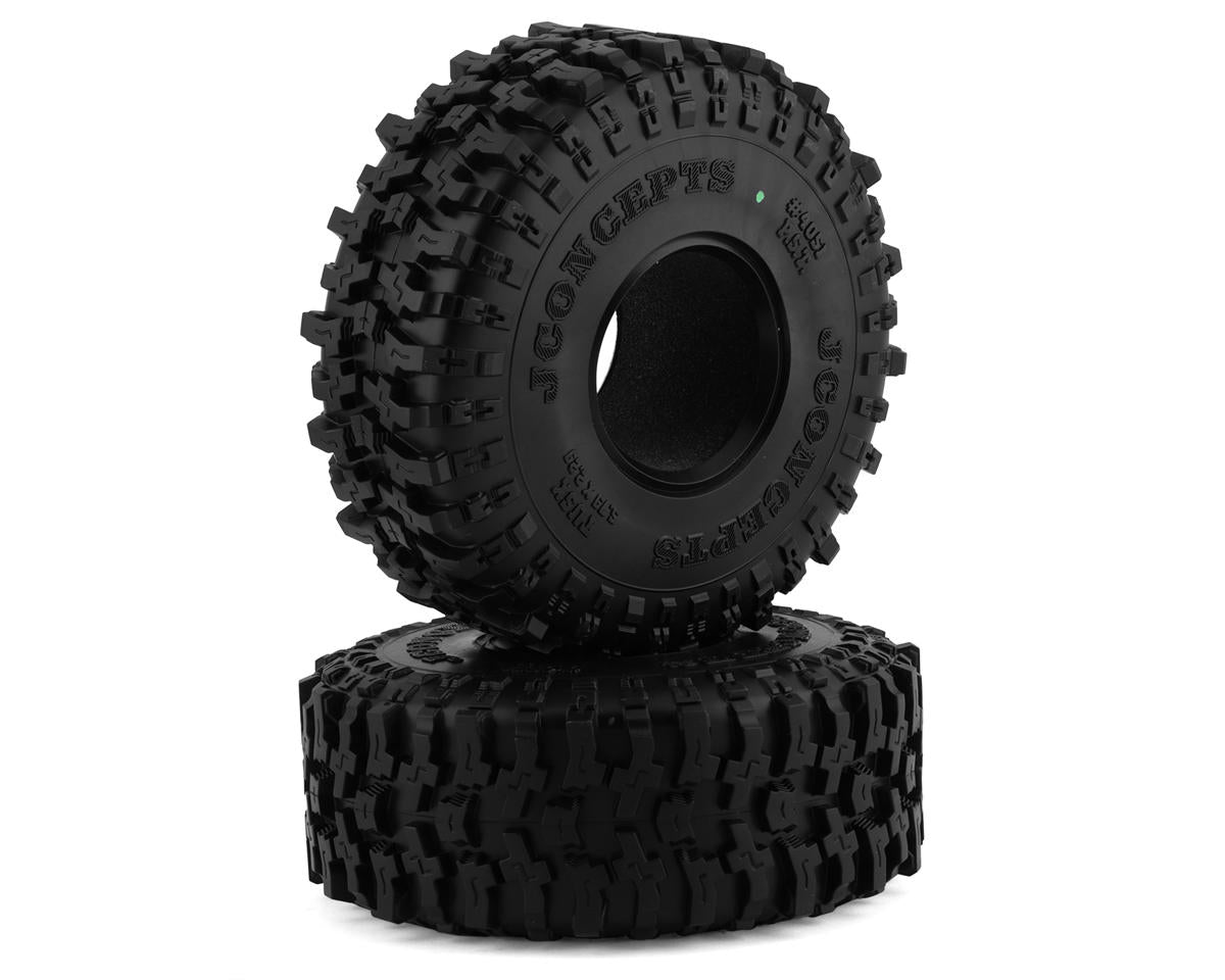 JConcepts Tusk 2.2" All Terrain Rock Crawler Tires (2) (Green) - Iron City RC Hobbies