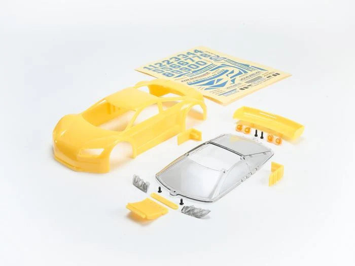 JOMUREMA Mini-Z GT01 Car Body Set Yellow - Iron City RC Hobbies