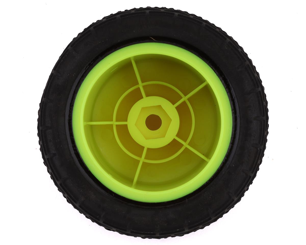 Losi Mini-T 2.0 BK Bar Pre-Mounted Tires (Yellow) (2) - Iron City RC Hobbies