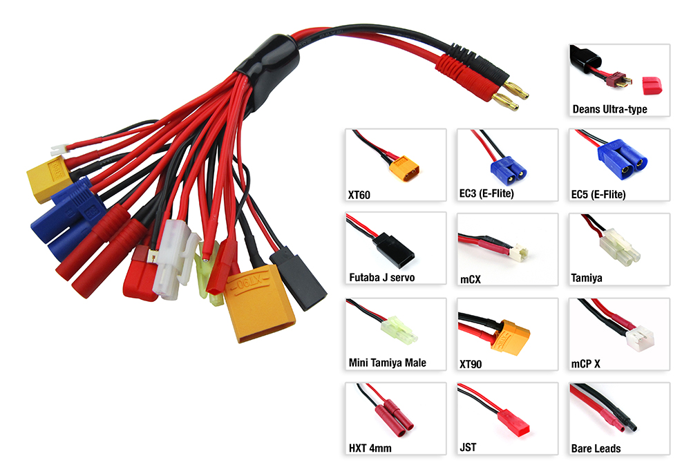 Common Sense "Mega Charge" v2 - 13-in-1 Charging Adapter - Iron City RC Hobbies